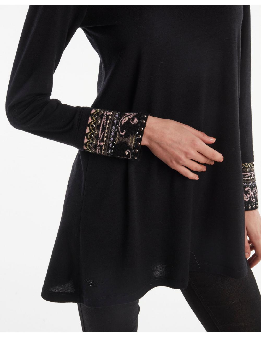 Angelo Marani T-SHIRT IN JERSY CONPOLSI JACQUARD+APPL