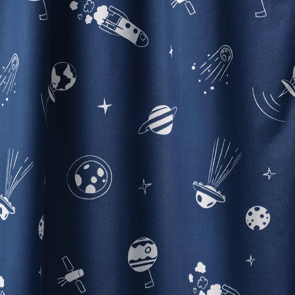 IKEA AFTONSPARV Tenda Con Bracciale 2 Teli Spazio Blu/bianco 120x300 Cm