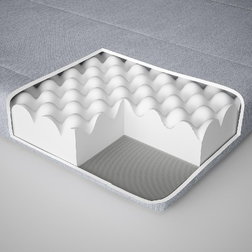 IKEA ÅGOTNES Materasso In Schiuma Rigido/azzurro 90x200 Cm