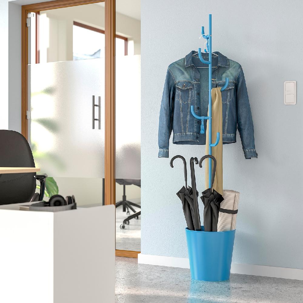 IKEA ÄLGANÄS Appendiabiti Da Terra Azzurro 173x33 Cm