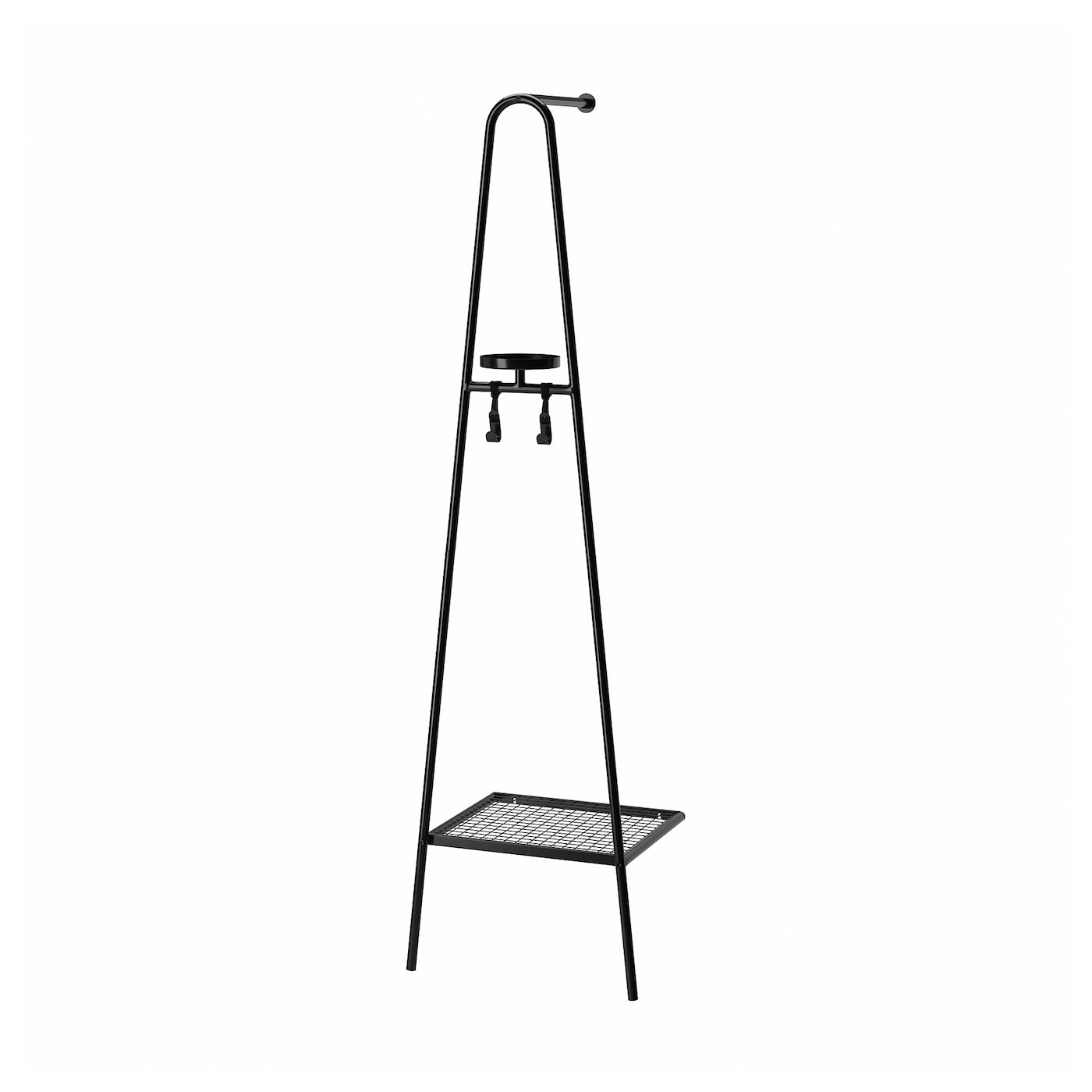 IKEA ÄLGANÄS Attaccapanni/rastrelliera scarpe nero 46x39x166 cm