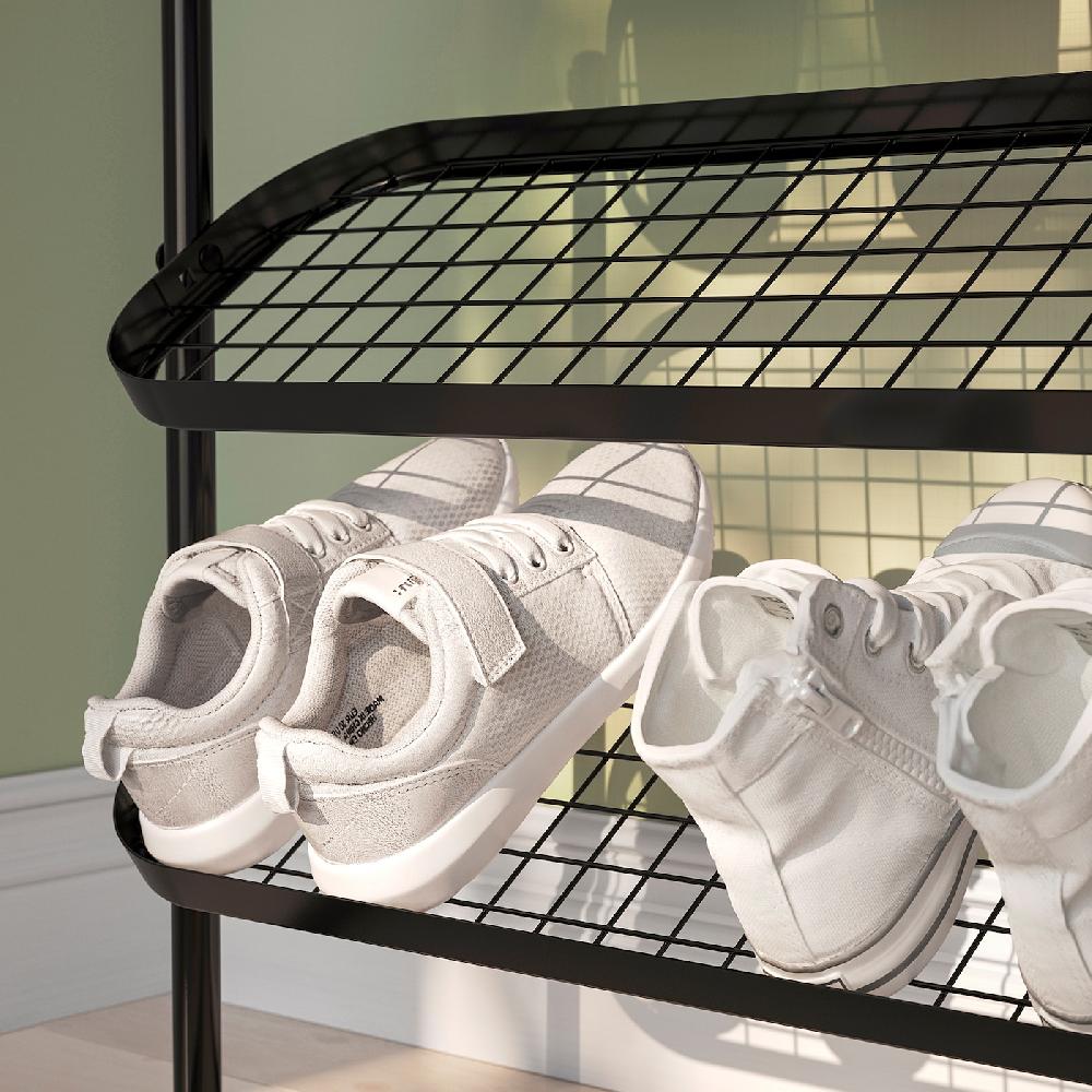 IKEA ÄLGANÄS Rastrelliera Per Scarpe Nero 76x24x59 Cm