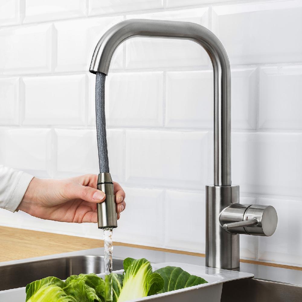 IKEA ÄLMAREN Miscelatore Con Doccetta Estraibile Color Acciaio Inox