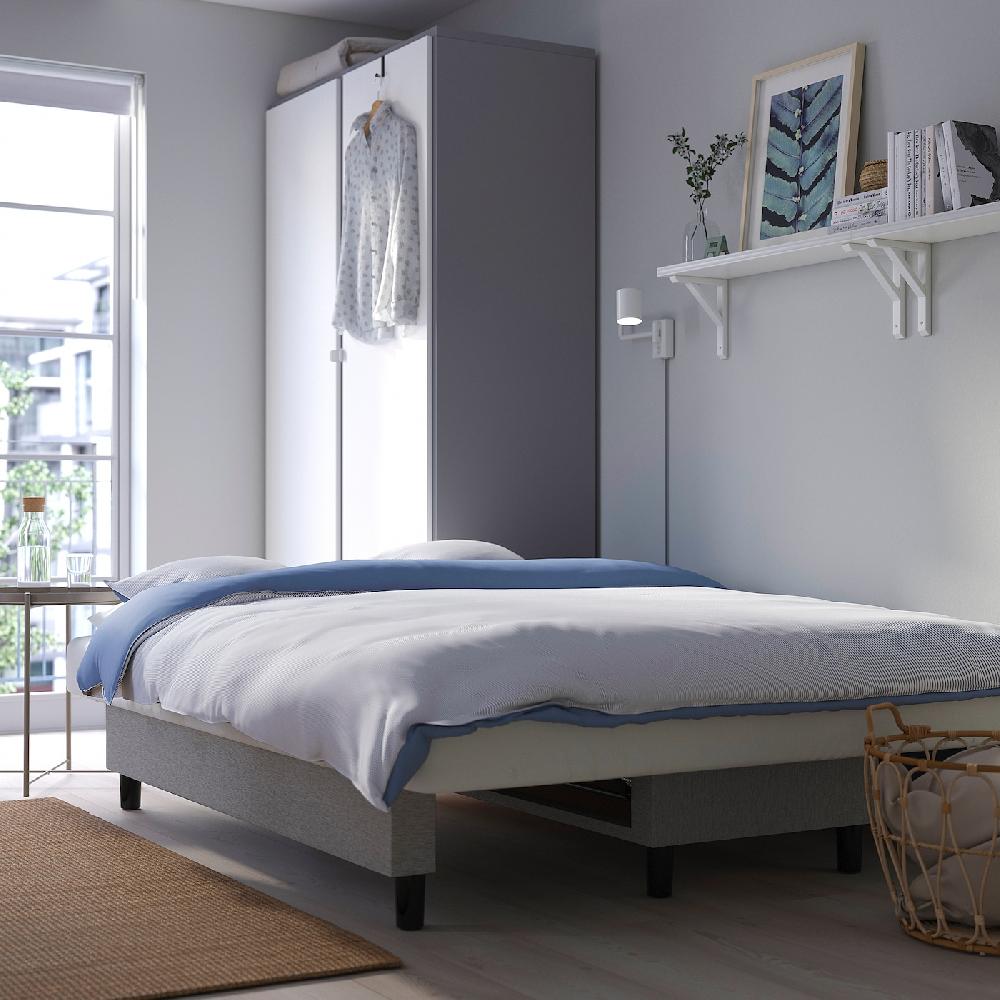 IKEA ÄLVDALEN Divano Letto A 3 Posti Knisa Grigio-beige