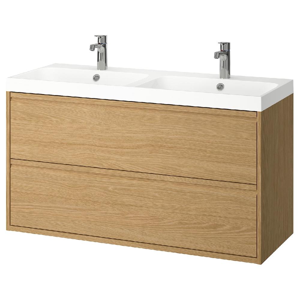 IKEA ÄNGSJÖN / BACKSJÖN Mobile Lav/cassetti/lav/miscelatori Effetto Rovere 120x48x69 Cm