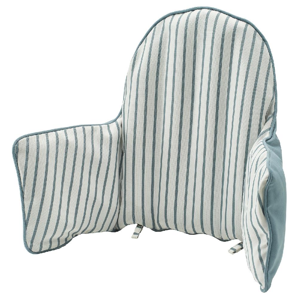 IKEA ANTILOP Cuscino di sostegno e fodera blu/bianco a righe