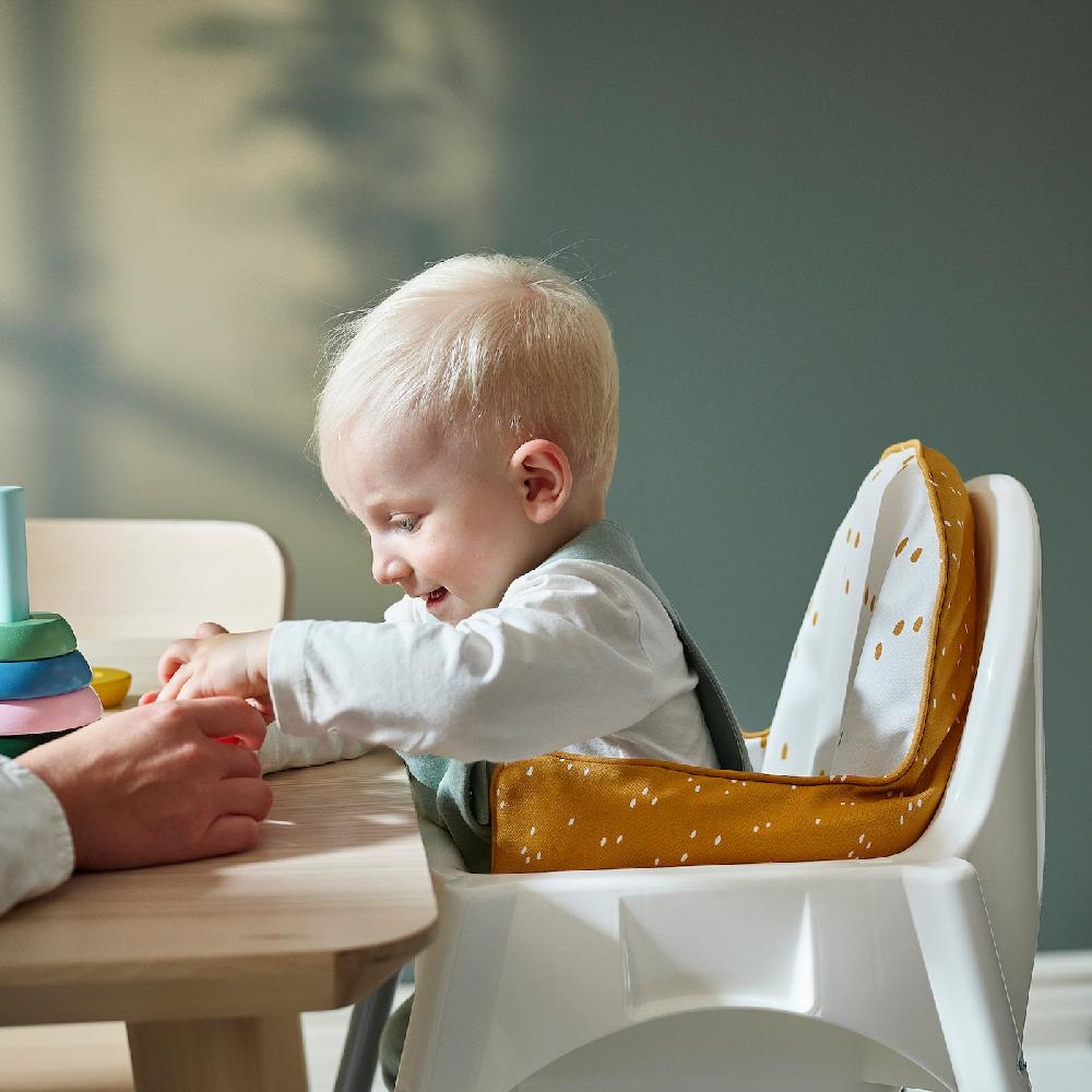 IKEA ANTILOP Cuscino Di Sostegno E Fodera Giallo Scuro/bianco A Pois