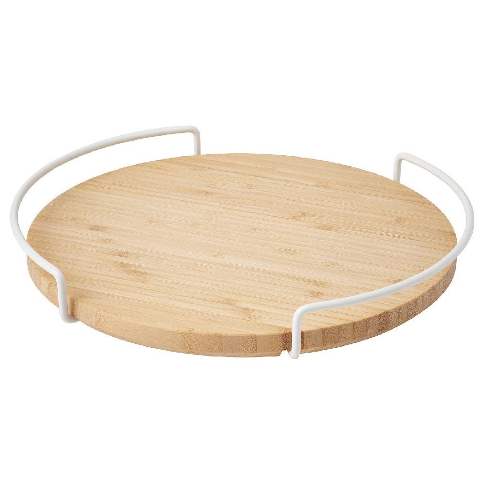 IKEA APTITLIG Vassoio Girevole Portaoggetti Bambù 28 Cm