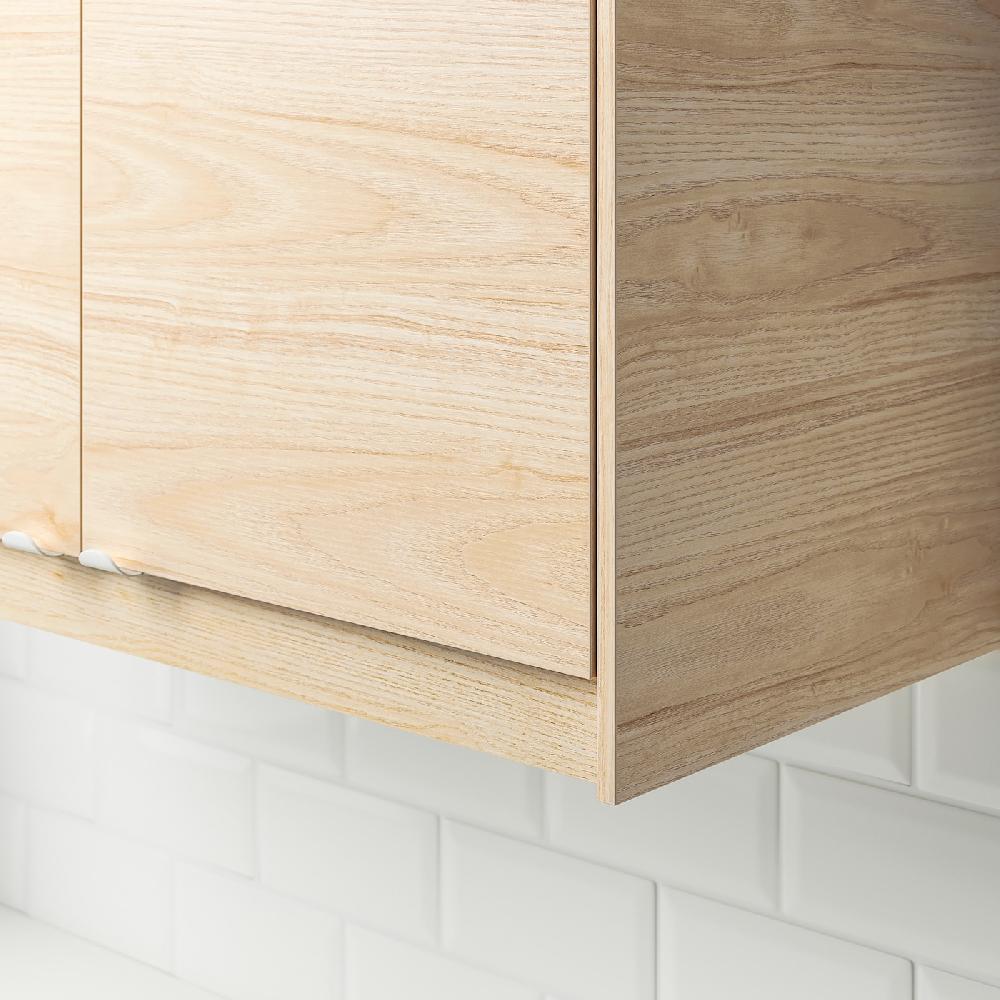 IKEA ASKERSUND Lista Sotto/soprapensile Arrotond Effetto Frassino Chiaro 221 Cm