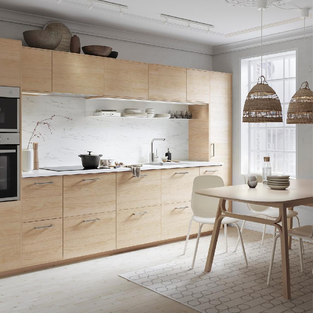 IKEA ASKERSUND Zoccolo Effetto Frassino Chiaro 220x8 Cm