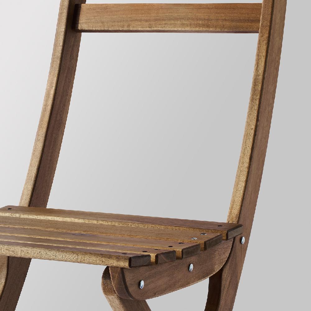 IKEA ASKHOLMEN Sedia Da Giardino Pieghevole Marrone Scuro