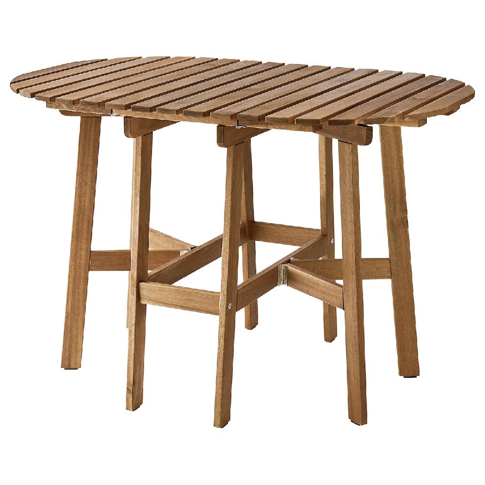 IKEA ASKHOLMEN Tavolo a ribalta da esterno marrone scuro
