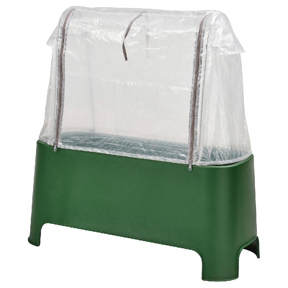 IKEA ASPAREN Set per piante da esterno verde/bianco trasparente 89x38x91 cm