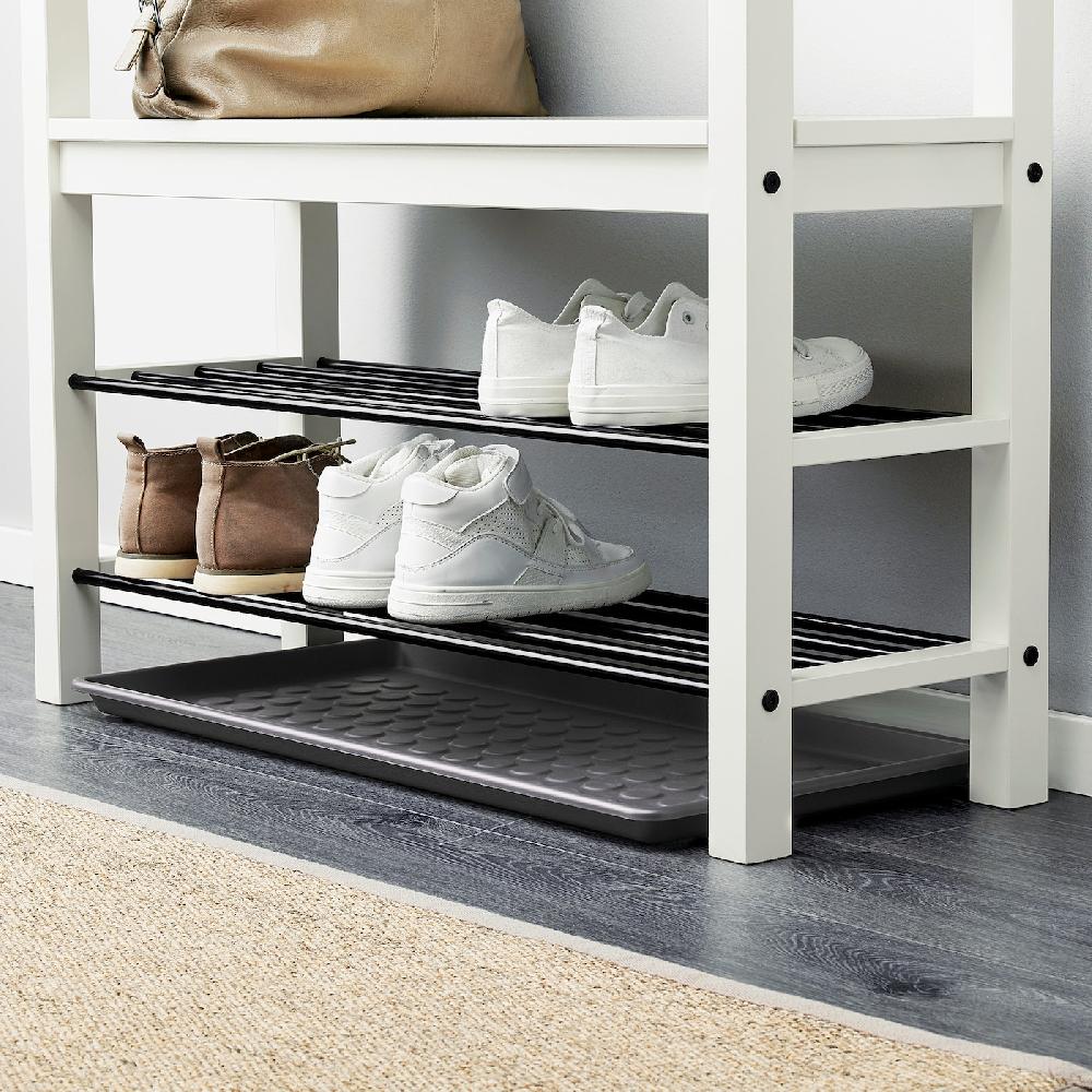 IKEA BAGGMUCK Tappetino Per Scarpe Da Interno/esterno/grigio 71x35 Cm