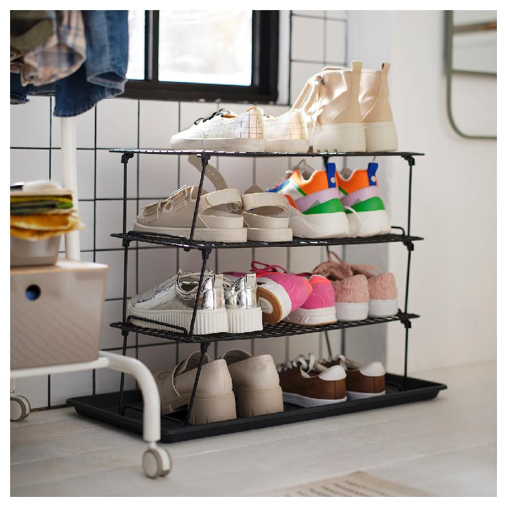 IKEA BAGGMUCK Tappetino Per Scarpe Da Interno/esterno/grigio 71x35 Cm