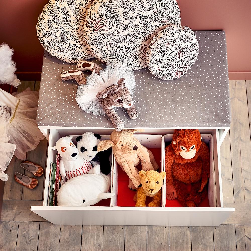 IKEA BÄNKKAMRAT Cuscino Per Panca Motivo A Pois 90x50x3 Cm