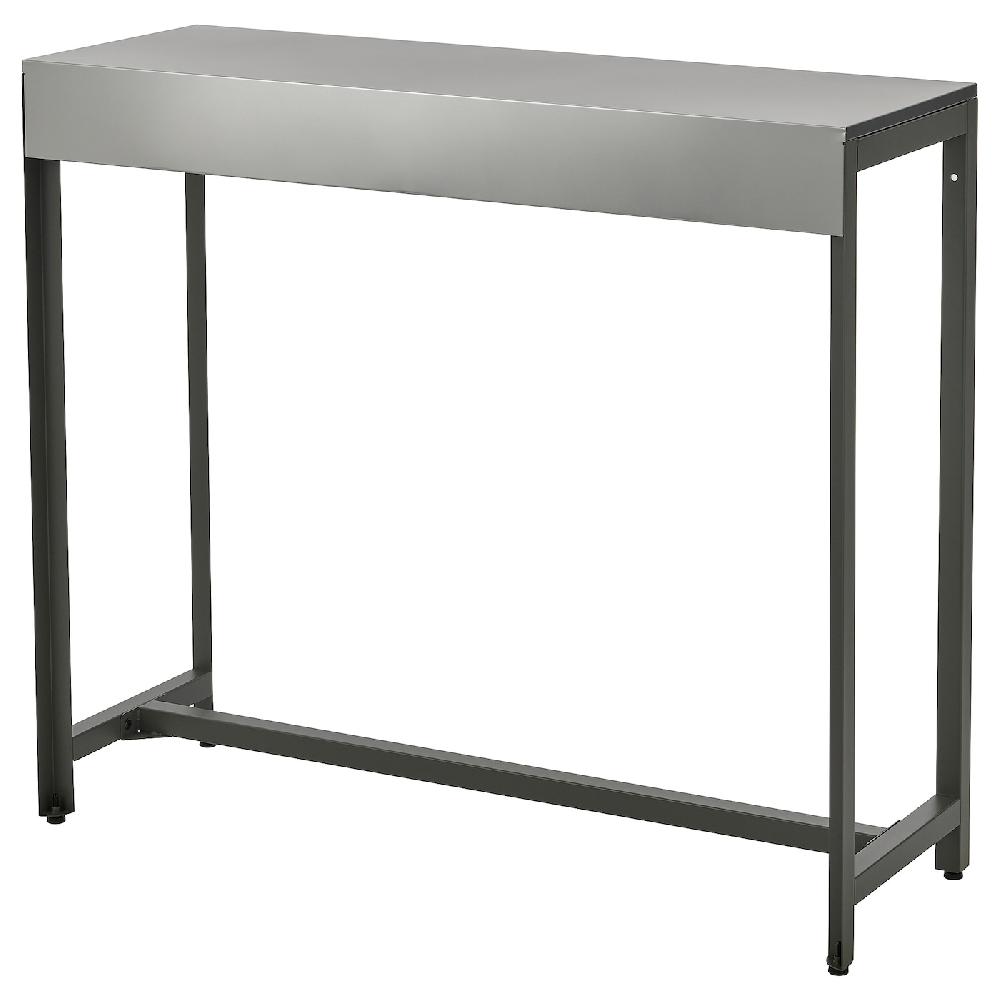 IKEA BÅTSKÄR Tavolo bar da esterno/grigio scuro 120x40 cm
