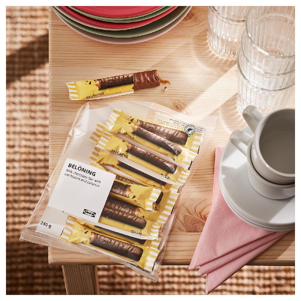 IKEA BELÖNING Cioccolato Al Latte Avena E Caramello Certificato Rainforest Alliance 240 G