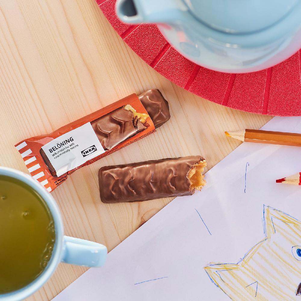 IKEA BELÖNING Cioccolato Al Latte Ripieno Caramello E Mandorle Salate Certificato Rainforest Alliance 45 G