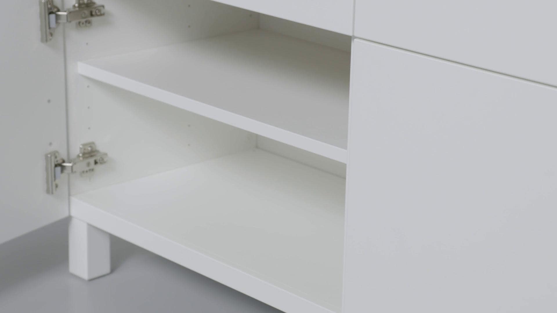 IKEA BESTÅ Combinazione + Ante/cassetti Bianco/Lappviken/Stubbarp Bianco 120x42x74 Cm