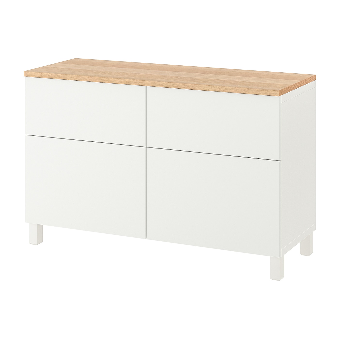 IKEA BESTÅ Combinazione + ante/cassetti bianco/Lappviken/Stubbarp bianco 120x42x76 cm