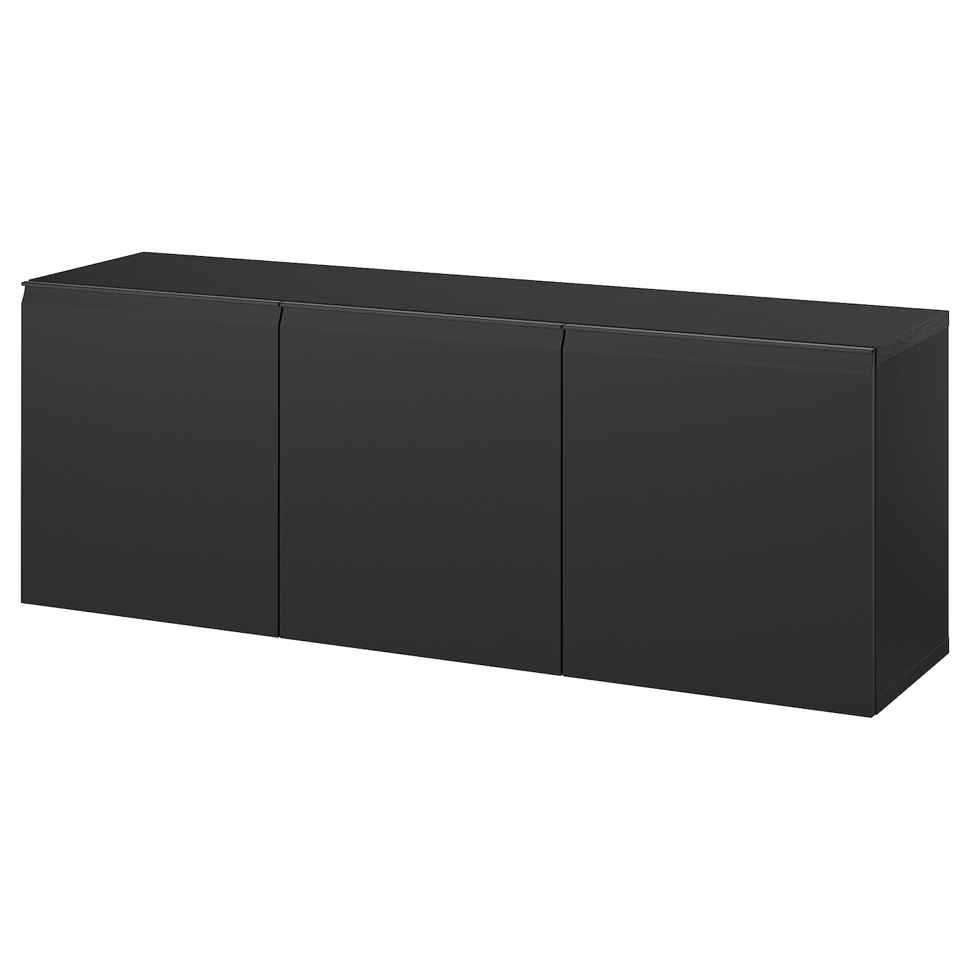 IKEA BESTÅ Combinazione di mobili da parete marrone-nero/Hammarsmed antracite 180x42x64 cm