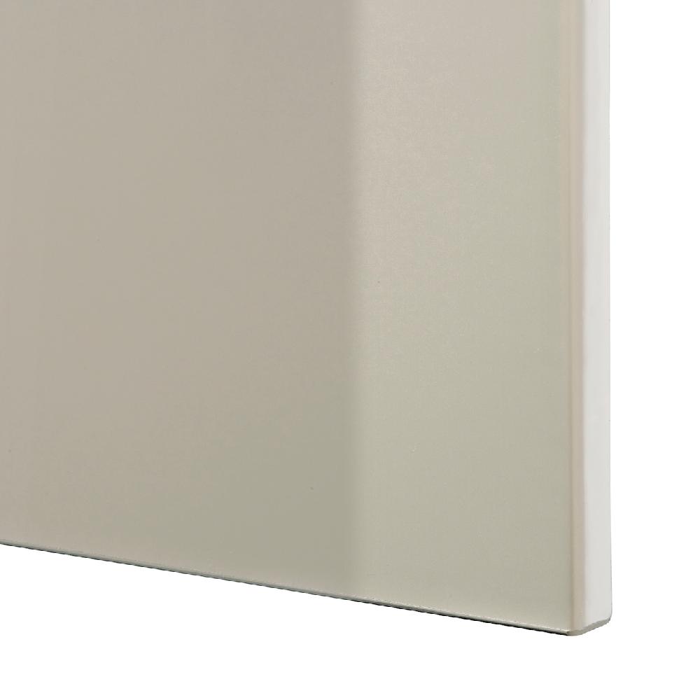 IKEA BESTÅ Combinazione TV/ante A Vetro Bianco/Selsviken Lucido/vetro Trasparente Beige 300x42x211 Cm