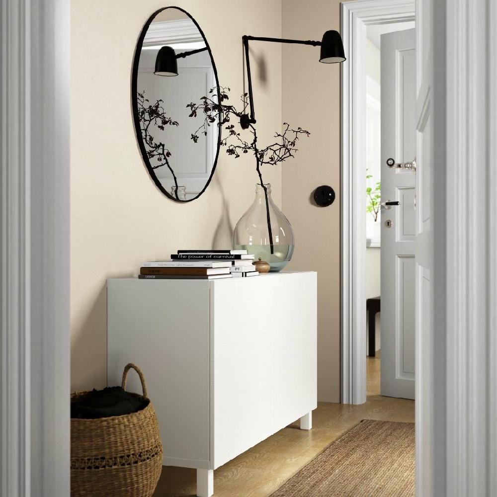 IKEA BESTÅ Mobile Con Ante Bianco/Lappviken/Stubbarp Bianco 120x42x74 Cm