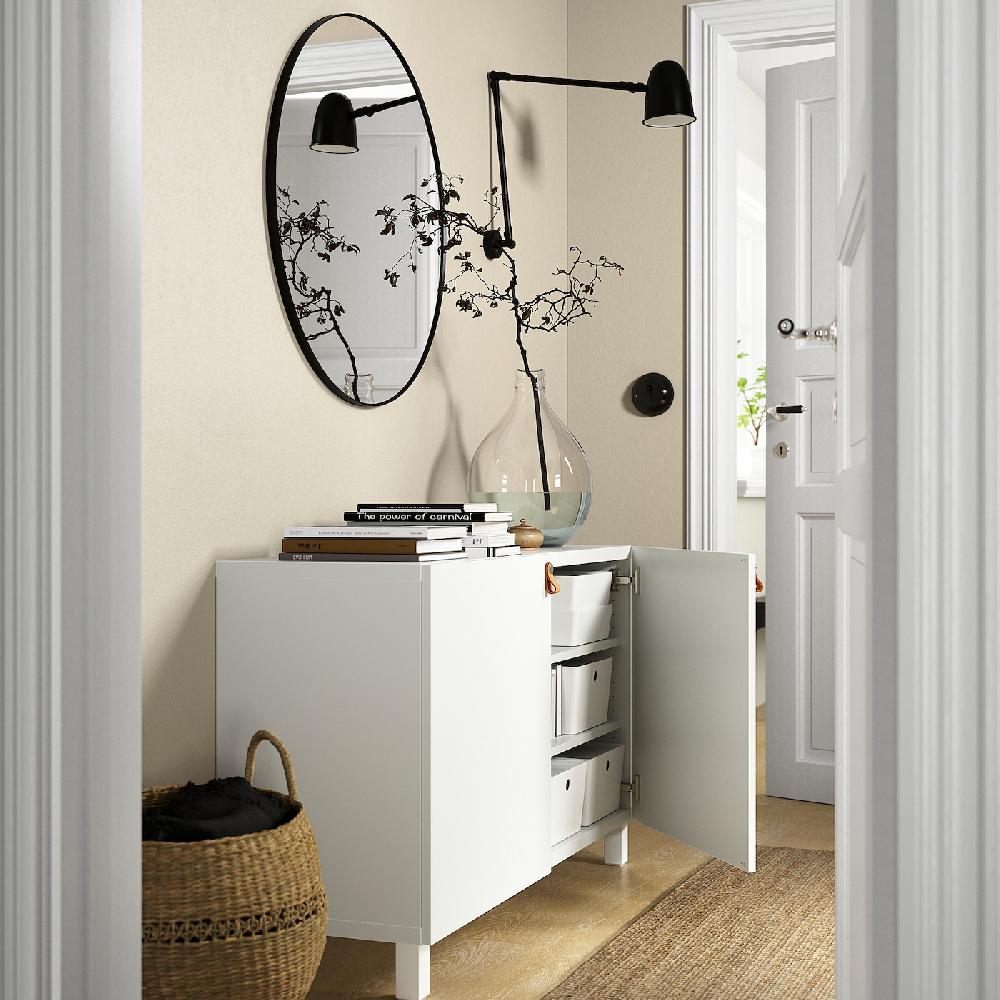 IKEA BESTÅ Mobile Con Ante Bianco/Lappviken/Stubbarp Bianco 120x42x74 Cm