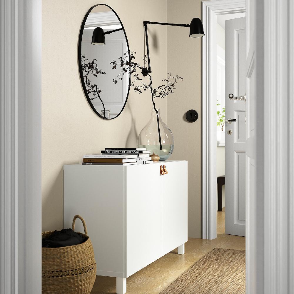 IKEA BESTÅ Mobile Con Ante Bianco/Lappviken/Stubbarp Bianco 120x42x74 Cm
