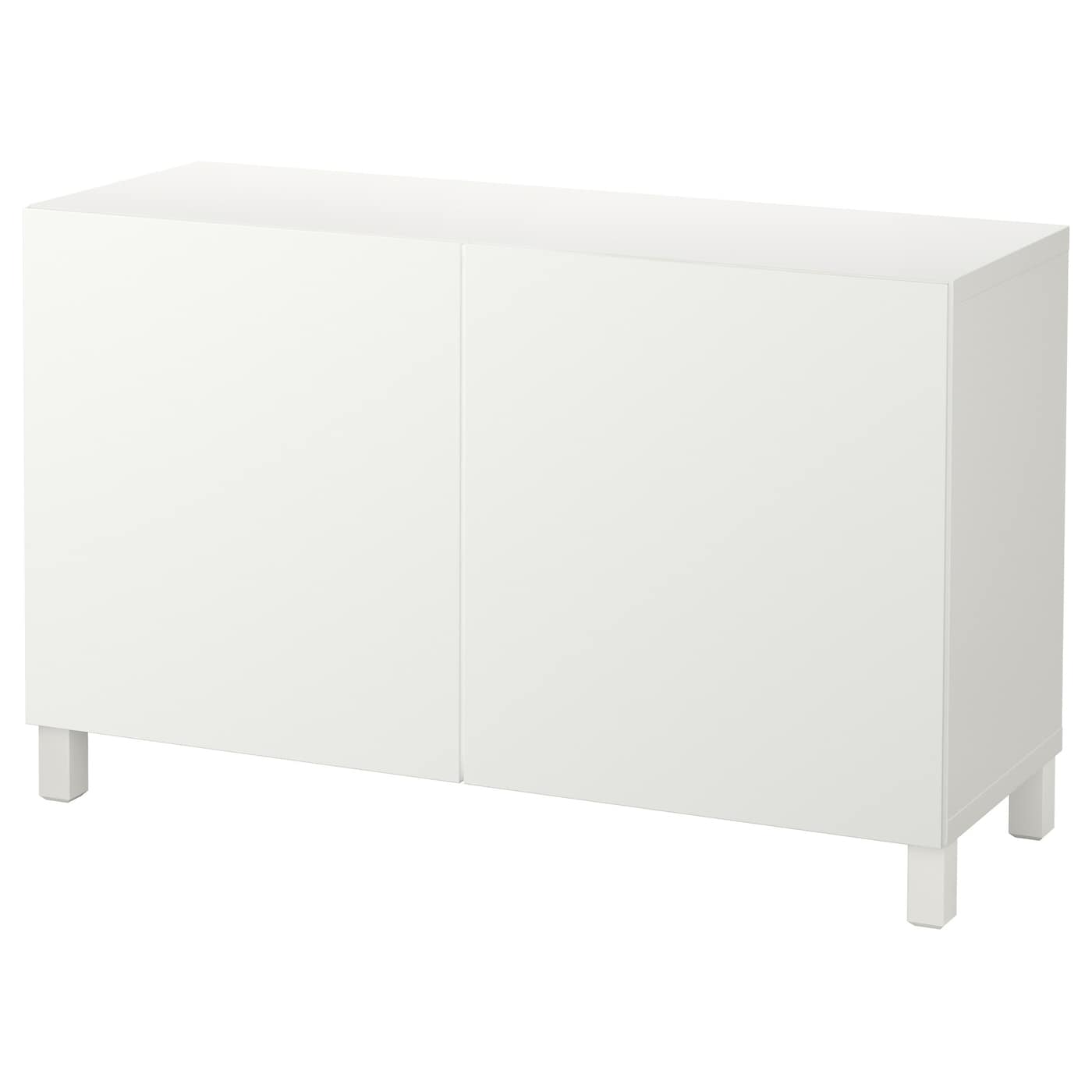 IKEA BESTÅ Mobile con ante bianco/Lappviken/Stubbarp bianco 120x42x74 cm