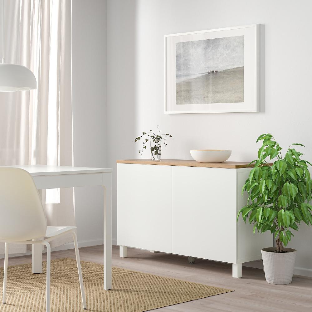 IKEA BESTÅ Mobile Con Ante Bianco/Lappviken/Stubbarp Bianco 120x42x76 Cm