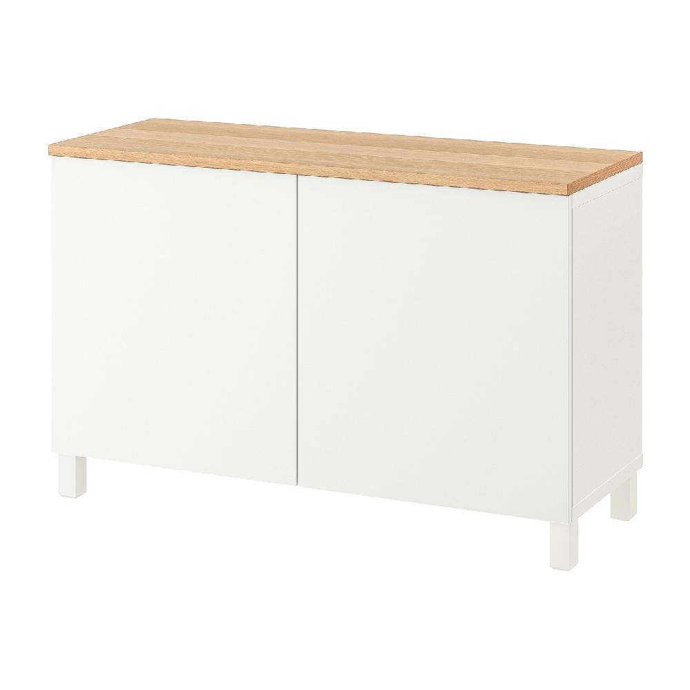 IKEA BESTÅ Mobile con ante bianco/Lappviken/Stubbarp bianco 120x42x76 cm