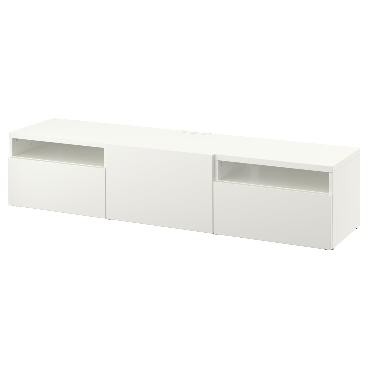 IKEA BESTÅ Mobile TV bianco/Lappviken bianco 180x42x39 cm
