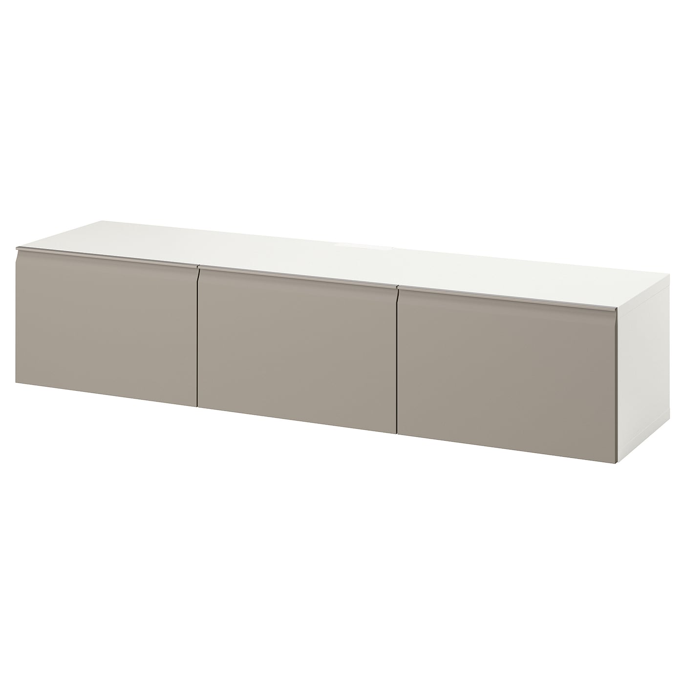 IKEA BESTÅ Mobile TV con ante bianco/Hammarsmed beige 180x42x38 cm