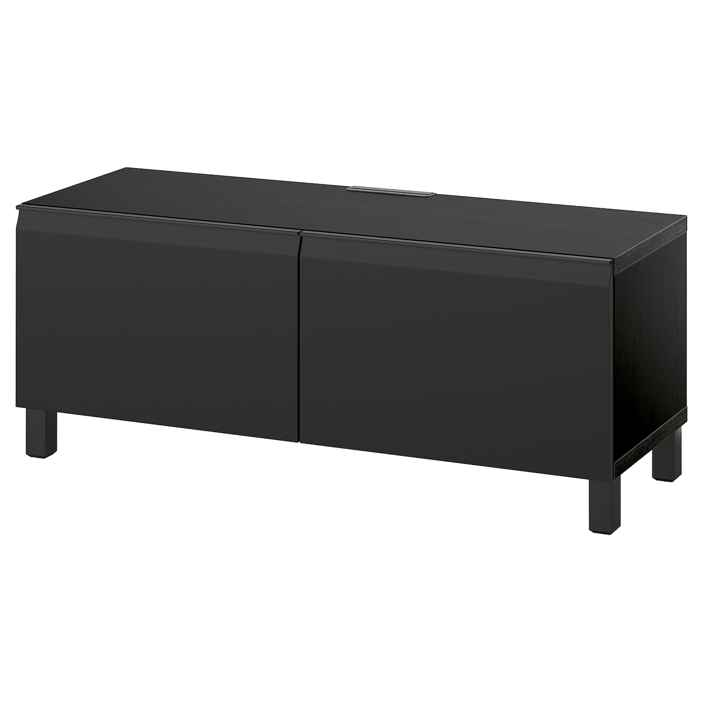 IKEA BESTÅ Mobile TV con ante marrone-nero/Hammarsmed/Stubbarp antracite 120x42x48 cm