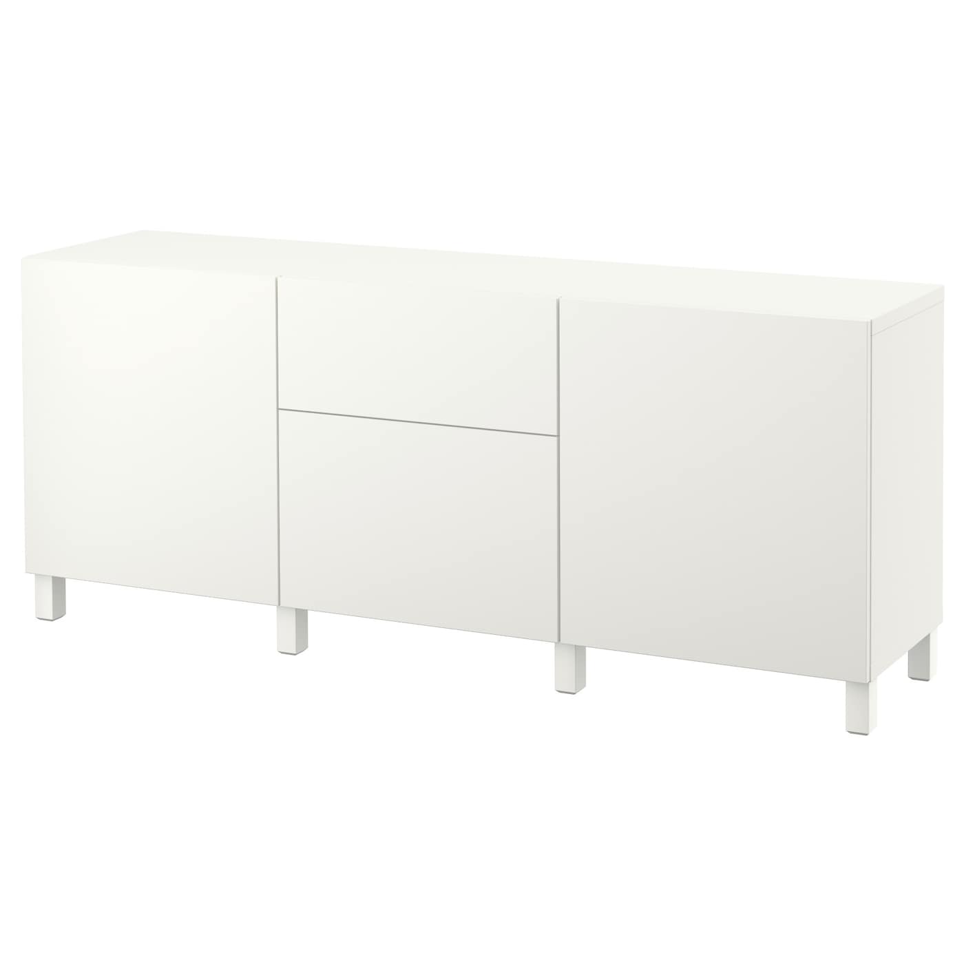 IKEA BESTÅ Mobili con cassetti bianco/Lappviken/Stubbarp bianco 180x42x74 cm