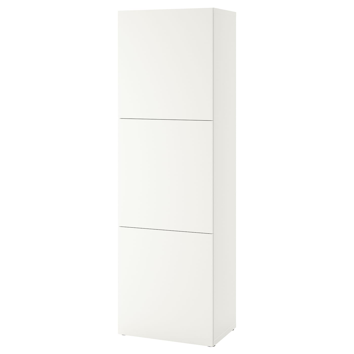 IKEA BESTÅ Scaffale con ante bianco Lappviken/bianco 60x42x193 cm