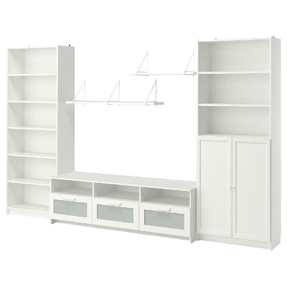 IKEA BILLY / BRIMNES Combinazione per TV bianco 340x41x202 cm