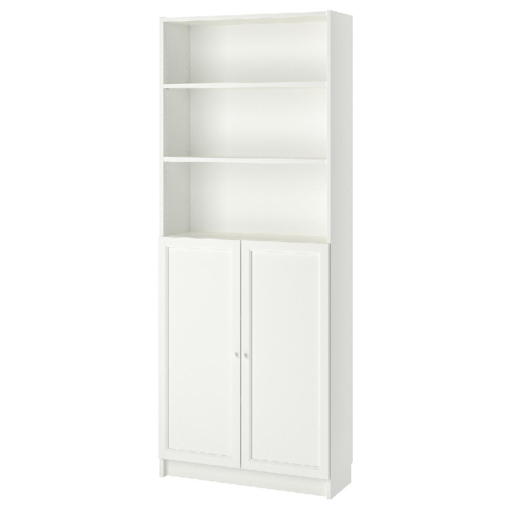 IKEA BILLY / OXBERG Libreria con ante bianco 80x30x202 cm IKEA BILLY / OXBERG Libreria con ante bianco 80x30x202 cm