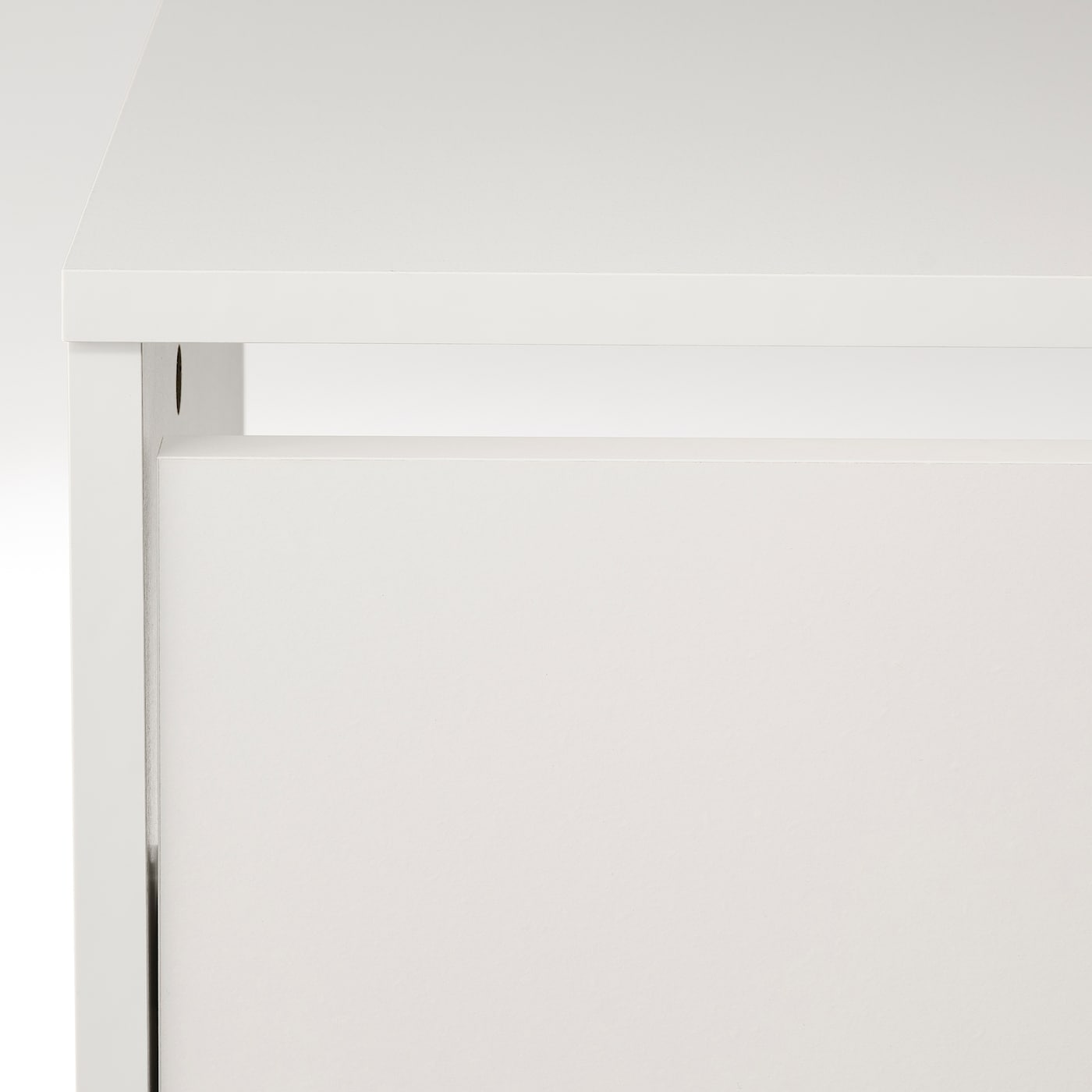 IKEA BISSA Scarpiera A 3 Scomparti Bianco 49x28x135 Cm