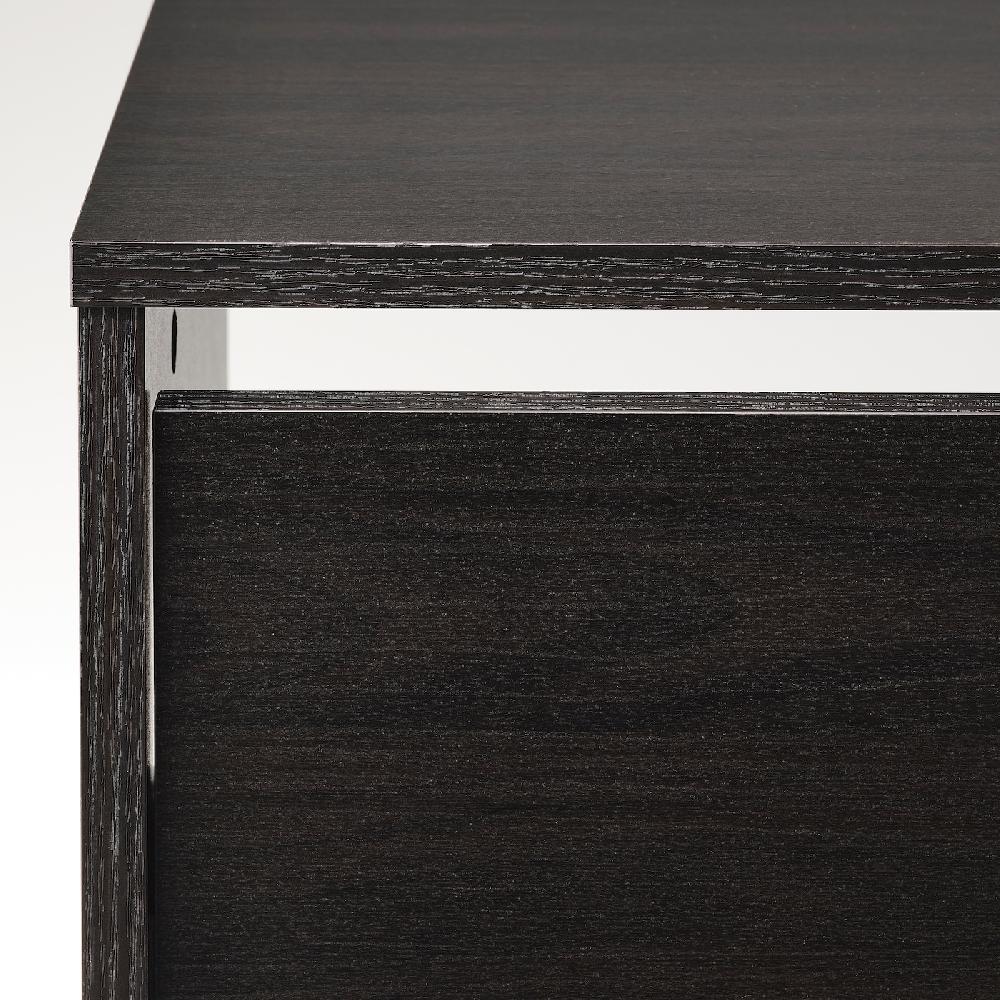 IKEA BISSA Scarpiera A 3 Scomparti Marrone-nero 49x28x135 Cm
