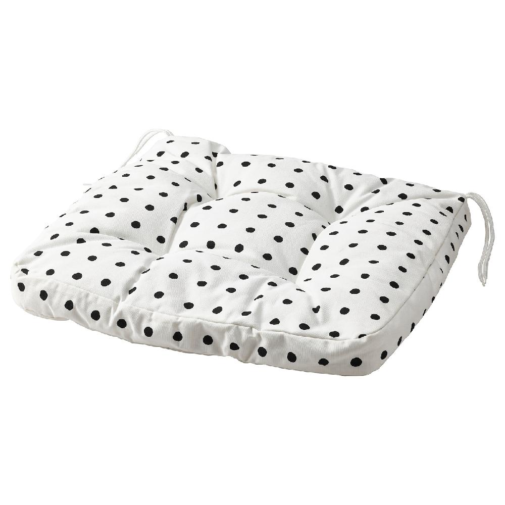 IKEA BJÖRKTRAST Cuscino per poltroncina bianco/nero