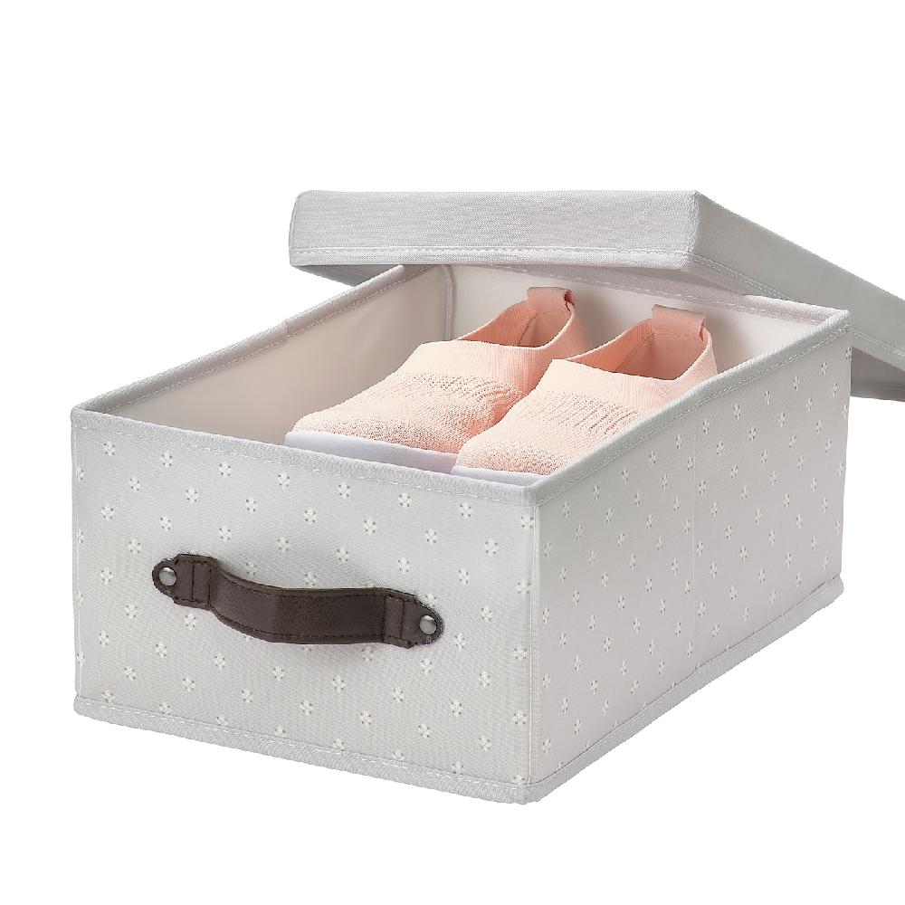 IKEA BLÄDDRARE Scatola Con Coperchio Grigio/fantasia 25x35x15 Cm
