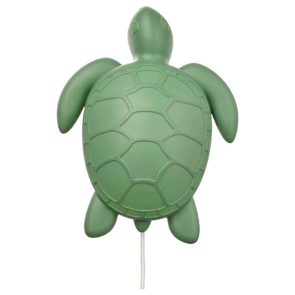 IKEA BLÅVINGAD Lampada da parete a LED tartaruga/verde