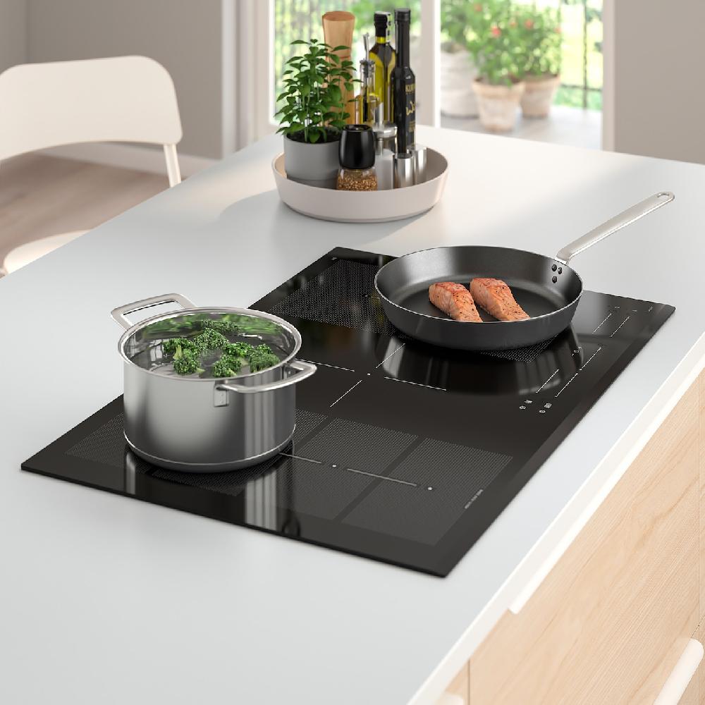 IKEA BLIXTSNABB Piano Cottura A Induzione IKEA 700 Nero 78 Cm