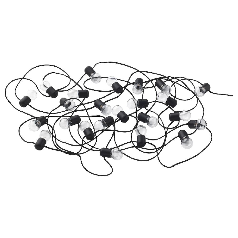 IKEA BLÖTSNÖ Illuminazione a LED 24 luci per interni nero