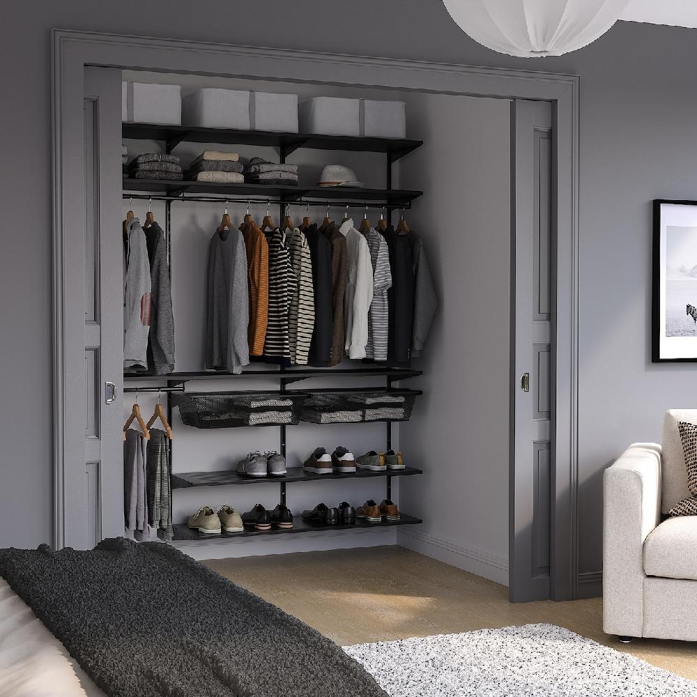 IKEA BOAXEL Combinazione Di Guardaroba Antracite 187x40x201 Cm