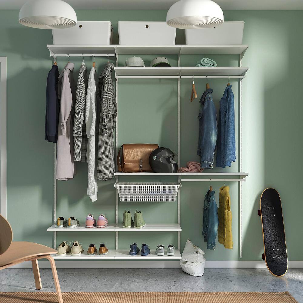 IKEA BOAXEL Combinazione Di Guardaroba Bianco 187x40x201 Cm