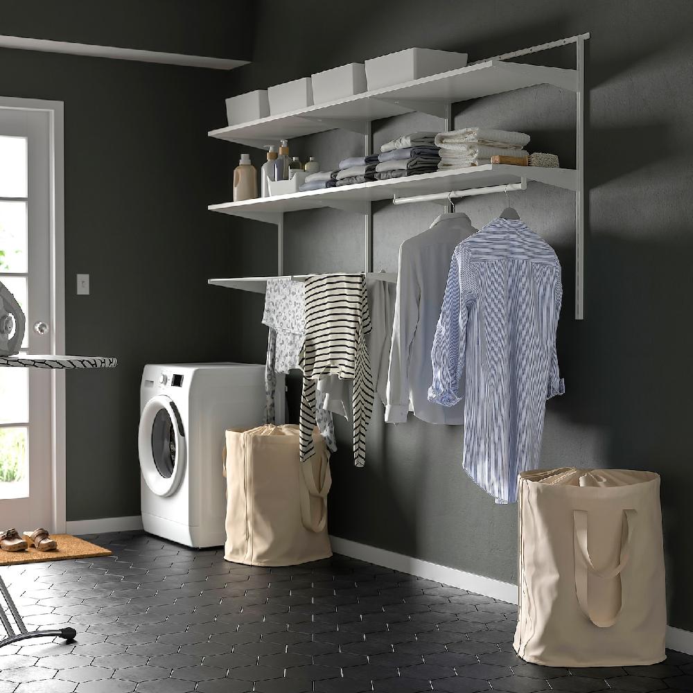 IKEA BOAXEL Combinazione Per Lavanderia Bianco 227x40x101 Cm